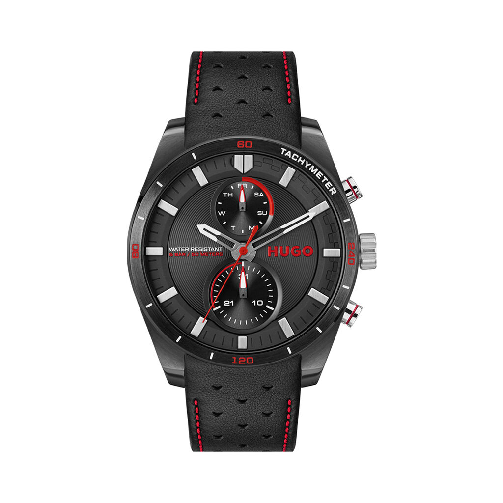 Montre Hugo Fast Noir - Montres Homme | Histoire d’Or