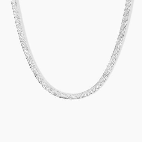 Collier Zoubeida Argent Blanc - Chaines Femme | Histoire d’Or