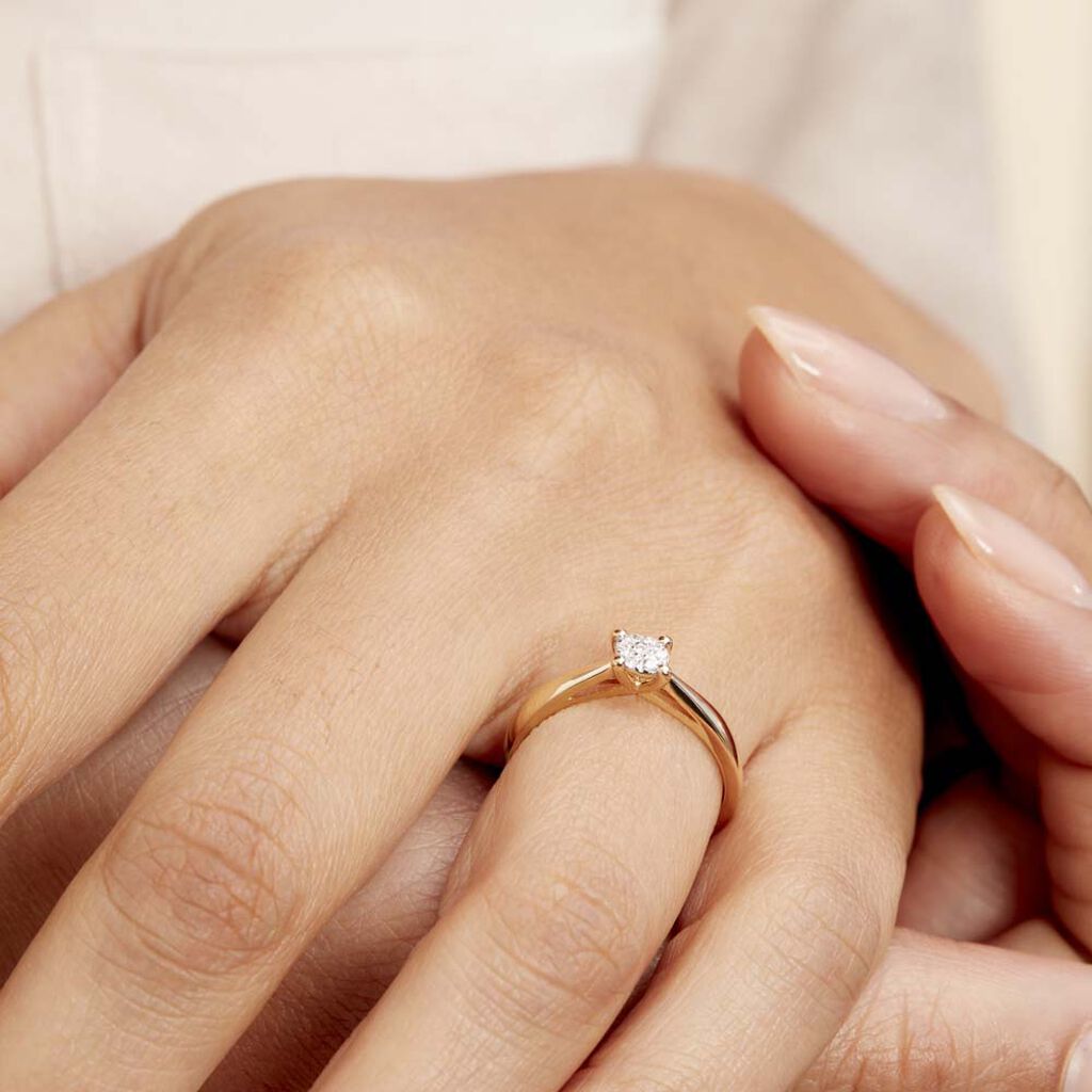 Bague Solitaire Artemis Or Jaune Diamant - Bagues solitaires Femme | Histoire d’Or