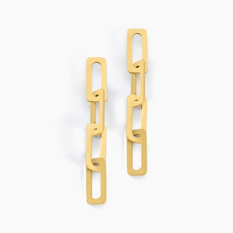 Boucles D'oreilles Pendantes Gracen Acier Jaune - Boucles d'oreilles fantaisie Femme | Histoire d’Or