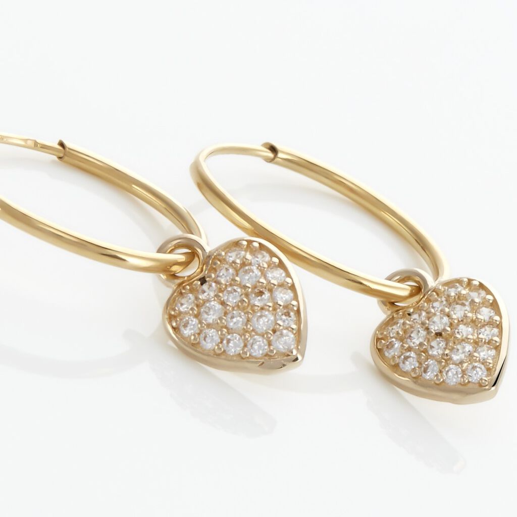 Cr&eacute;oles Lulu Or Jaune Oxyde - Boucles d'oreilles cr&eacute;oles Femme | Histoire d&rsquo;Or