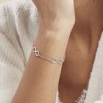 Bracelet Aliya Argent Blanc Rhodi&eacute; - Bracelets Femme | Histoire d&rsquo;Or