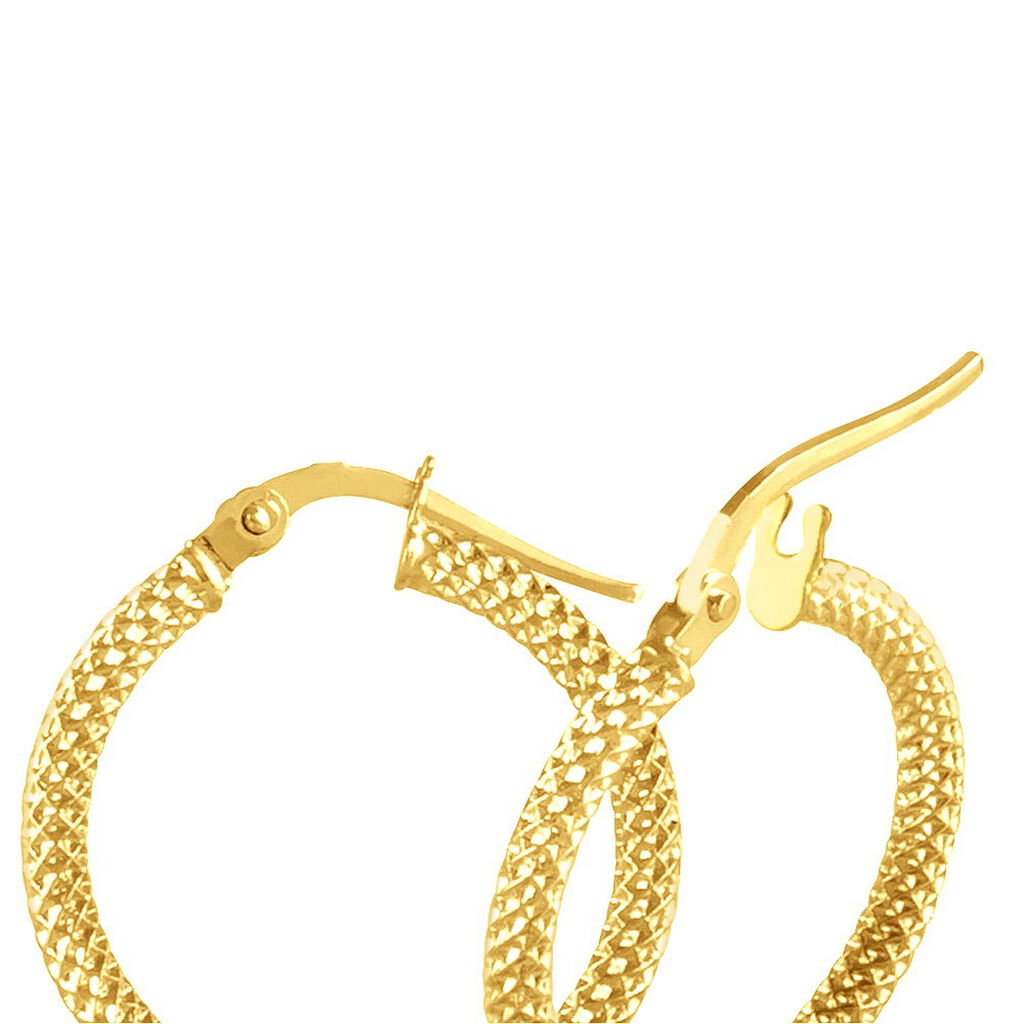Créoles Ulrica Or Jaune - Boucles d'oreilles créoles Femme | Histoire d’Or