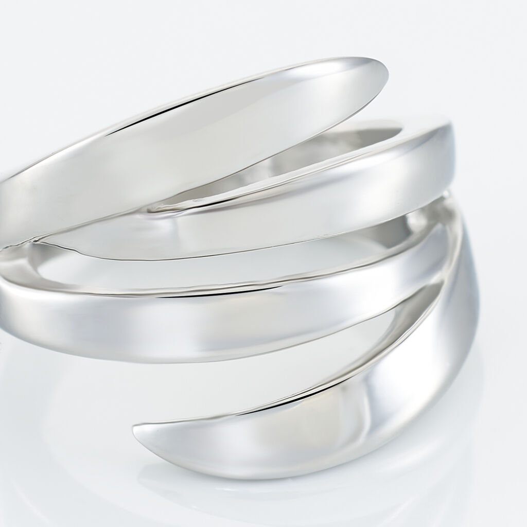 Bague Cleia Acier Blanc - Bagues fantaisie Femme | Histoire d&rsquo;Or