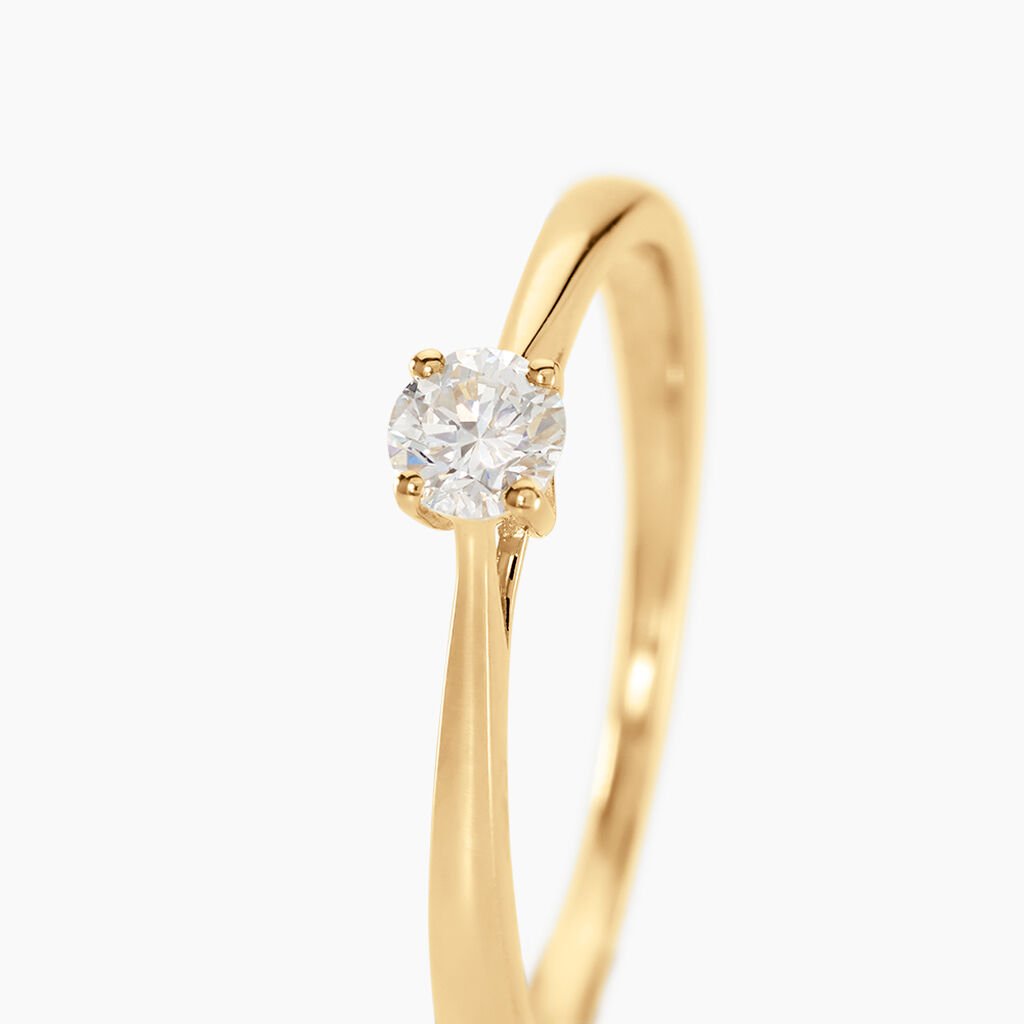 Bague Solitaire One Or Jaune Diamant - Bagues solitaires Femme | Histoire d&rsquo;Or