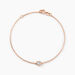 Bracelet Mon 1er Diamant Or Rose Diamant - Bracelets Femme | Histoire d’Or