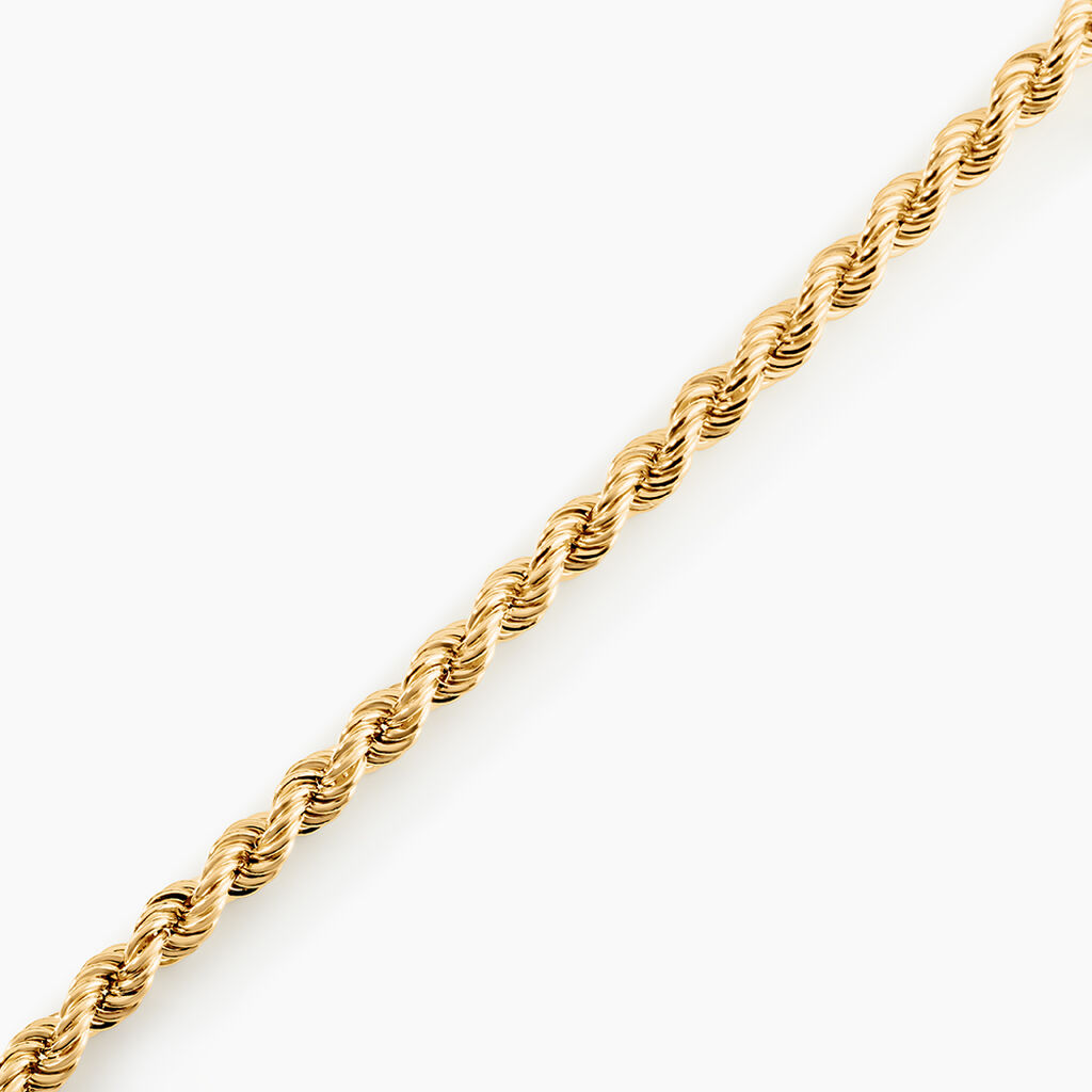 Bracelet Cordelia Maille Corde Or Jaune - Bracelets cha&icirc;ne Femme | Histoire d&rsquo;Or