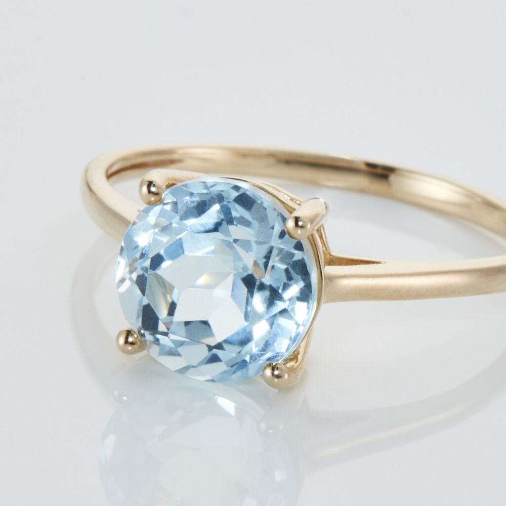 Bague Or Jaune Wilfreda Topaze - Bagues solitaires Femme | Histoire d’Or