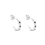 Cr&eacute;oles Adriana Argent Blanc Oxyde De Zirconium - Boucles d'oreilles cr&eacute;oles Femme | Histoire d&rsquo;Or