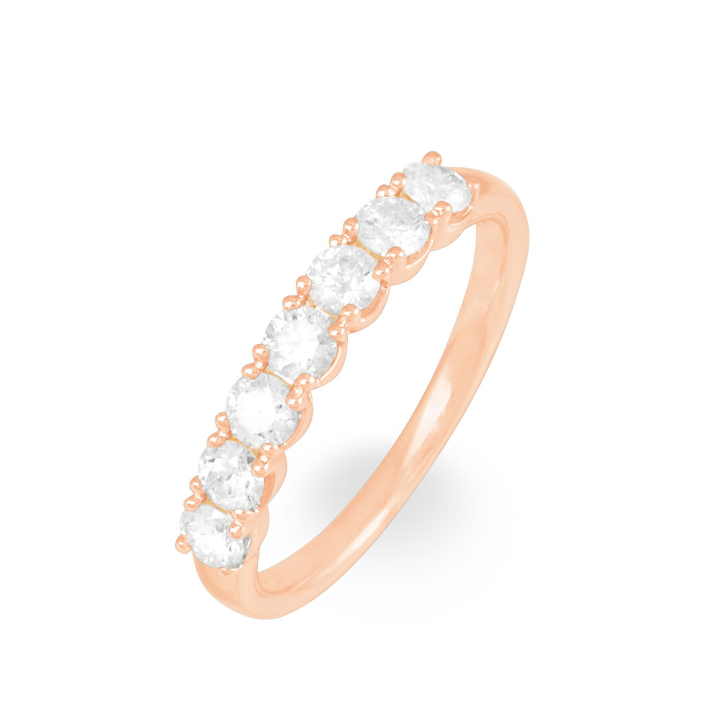 Alliance Eloise Or Rose Diamant - Alliances Femme | Histoire d’Or