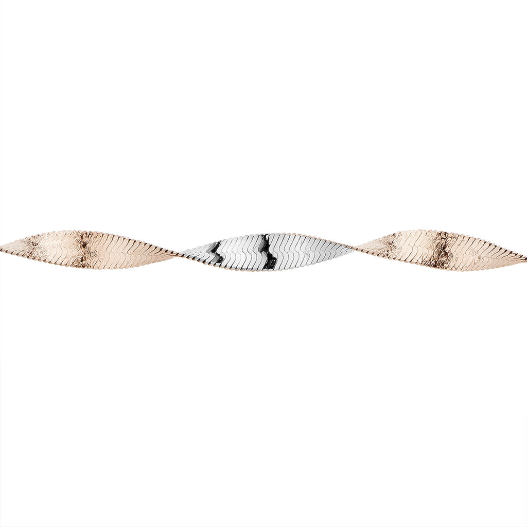 Collier Izar Torsadee Or Bicolore