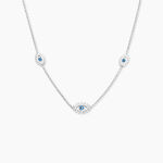 Collier Parad'eyes Argent Blanc - Colliers fantaisie Femme | Histoire d&rsquo;Or