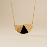 Collier Acier Dore Sunshine - Sautoirs Femme | Histoire d&rsquo;Or