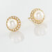 Boucles D'oreilles Puces Grizel Or Jaune Perle De Culture Et Oxyde - Clous d'oreilles Femme | Histoire d’Or