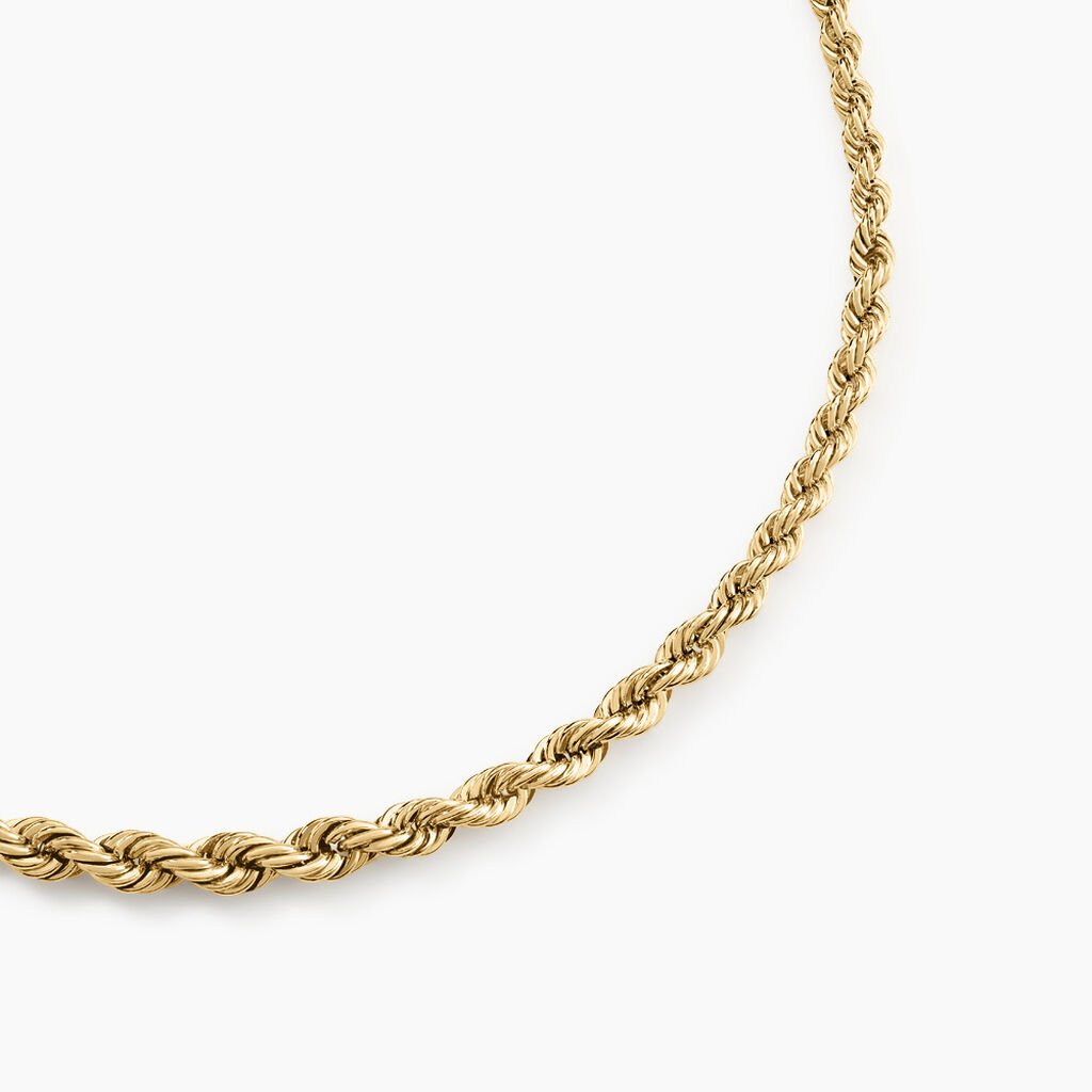 Collier Jerry Maille Corde Or Jaune - Chaines Femme | Histoire d’Or