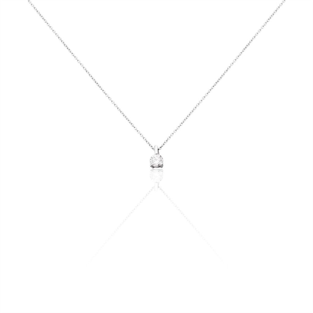 Collier Gianna Or Blanc Diamant - Colliers Femme | Histoire d’Or