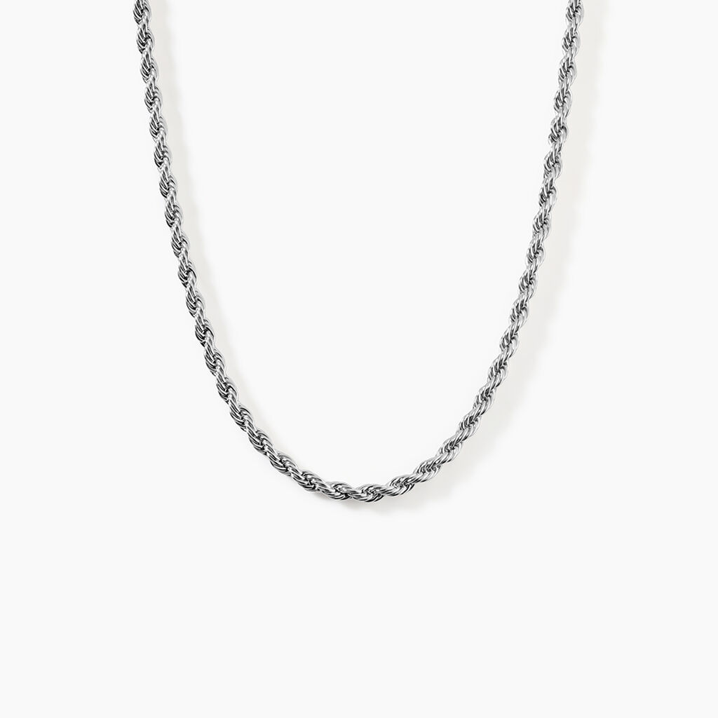 Collier Ambra Acier Blanc - Bijoux sans pierre Femme | Histoire d&rsquo;Or