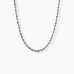 Collier Ambra Acier Blanc - Bijoux sans pierre Femme | Histoire d&rsquo;Or