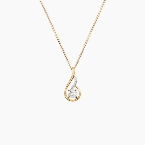 Collier Koline Or Jaune Oxyde De Zirconium - Colliers Femme | Histoire d&rsquo;Or