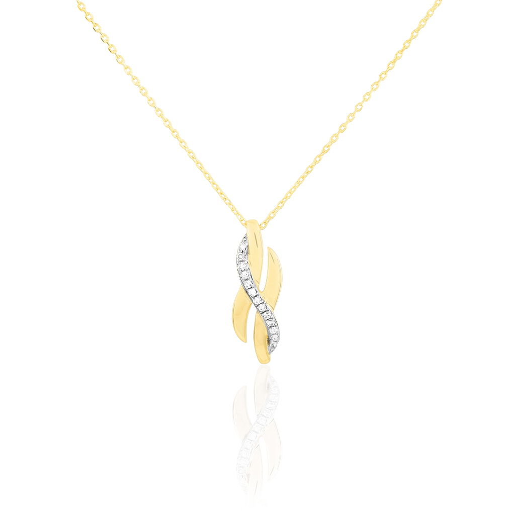 Collier Ester Or Jaune Diamant - Colliers Femme | Histoire d&rsquo;Or