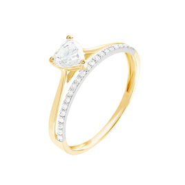 Bague Serafine Or Jaune Oxyde De Zirconium - Bagues solitaires Femme | Histoire d’Or