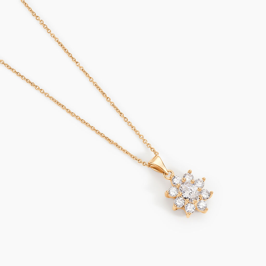 Collier Lisea Plaqu&eacute; Or Oxydes De Zirconium - Colliers Femme | Histoire d&rsquo;Or