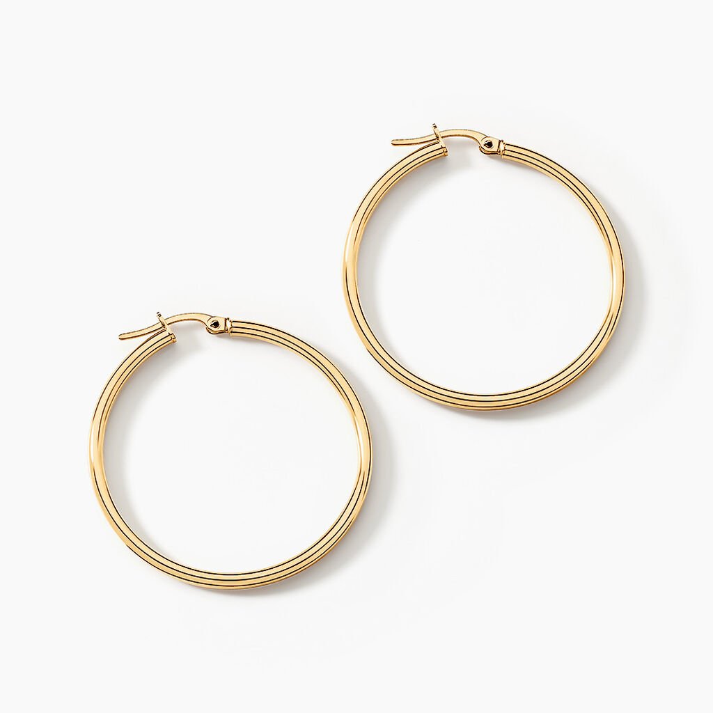 Cr&eacute;oles Verania Or Jaune - Boucles d'oreilles cr&eacute;oles Femme | Histoire d&rsquo;Or