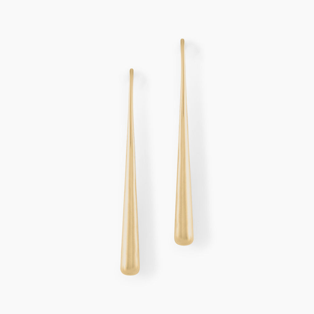 Boucles D'oreilles Pendantes Graham Plaqu&eacute; Or Jaune - Boucles d'oreilles pendantes Femme | Histoire d&rsquo;Or