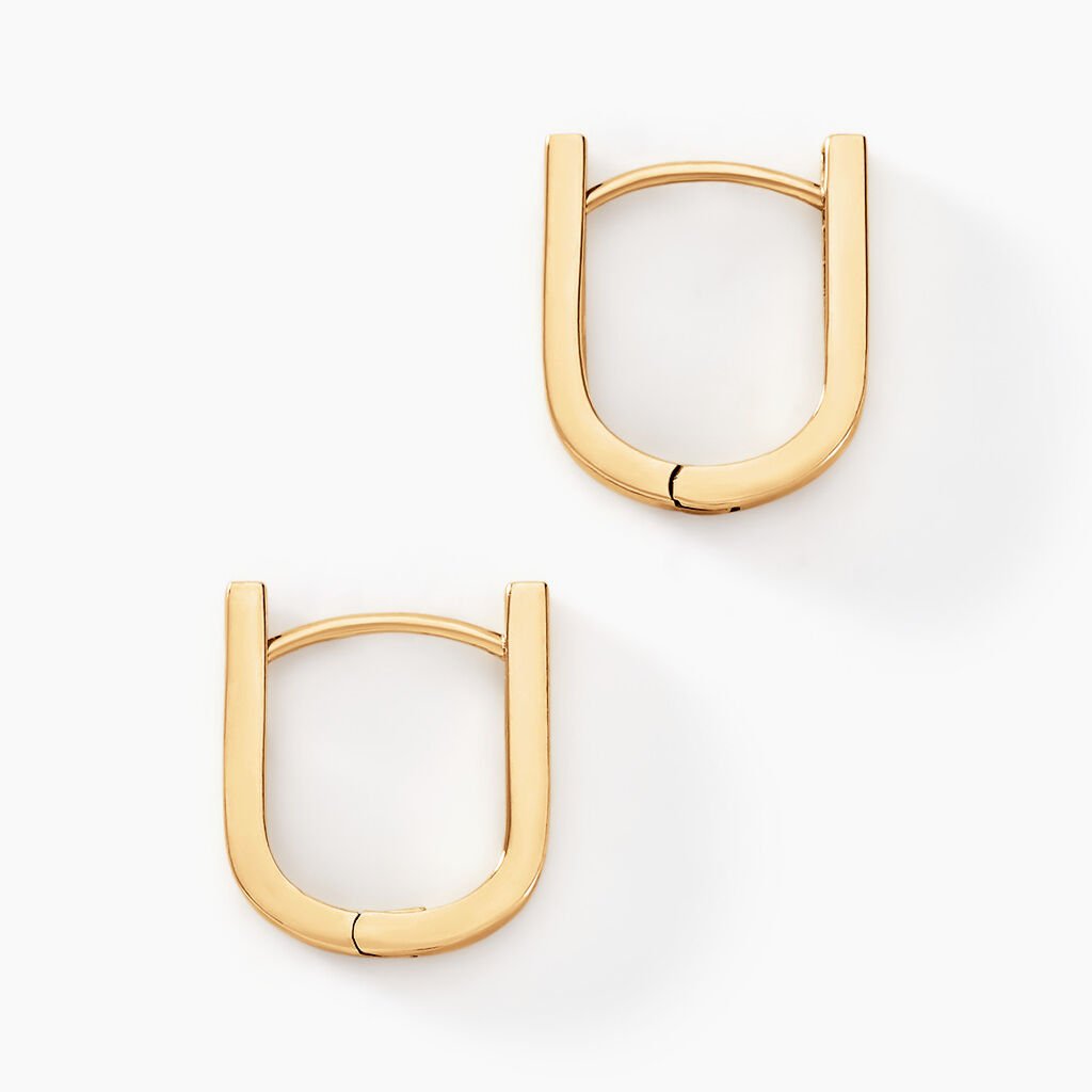 Cr&eacute;oles Linkora Or Jaune - Boucles d'oreilles cr&eacute;oles Femme | Histoire d&rsquo;Or