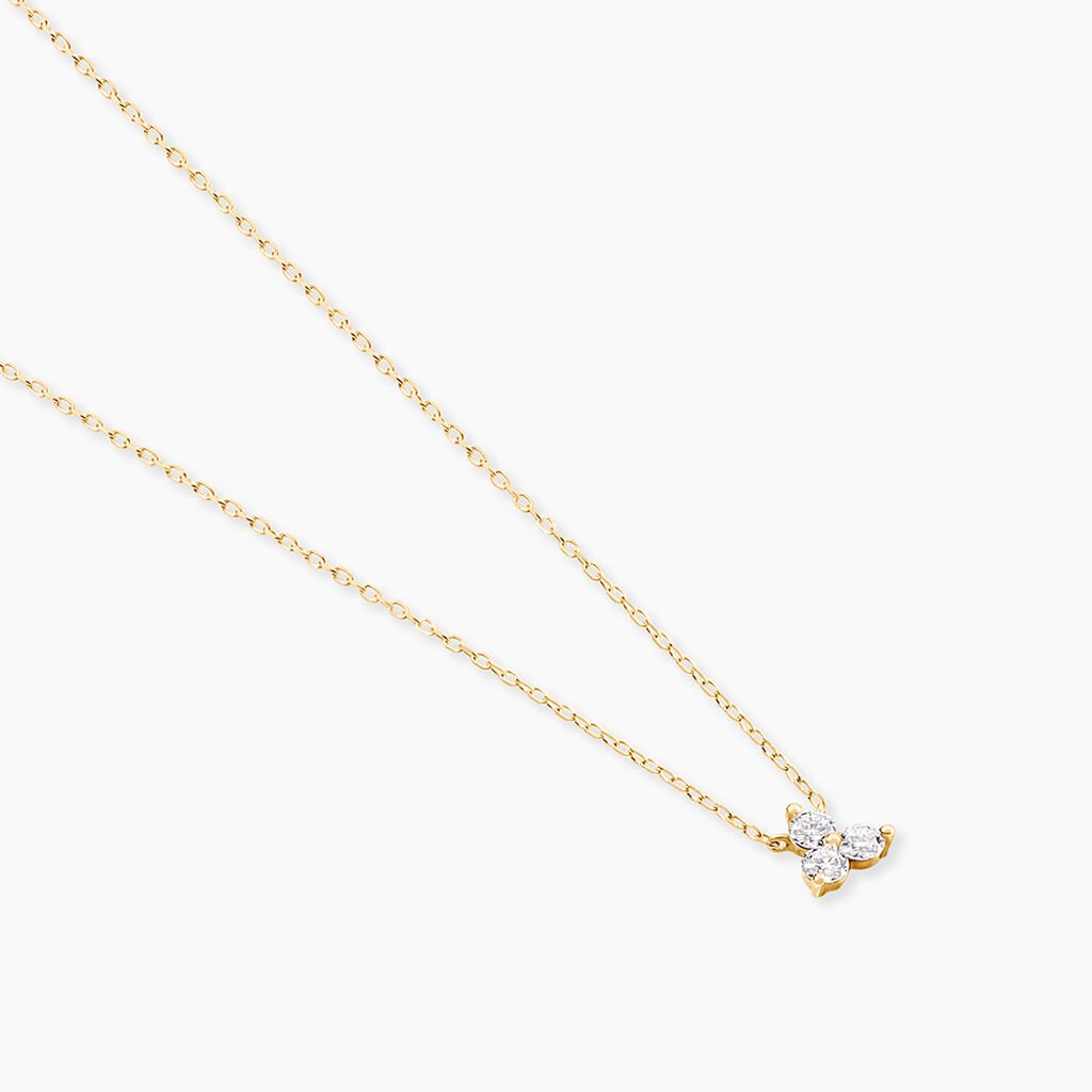 Collier Usoa Or Jaune Diamant Synthétique - Nouveautés Femme | Histoire d’Or