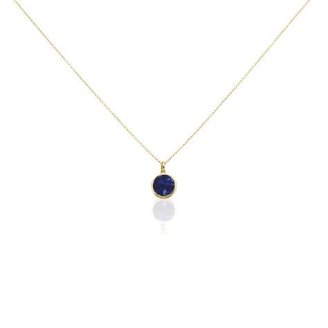 Collier Plaqu&eacute; Or Neassa Sodalite - Colliers Femme | Histoire d&rsquo;Or