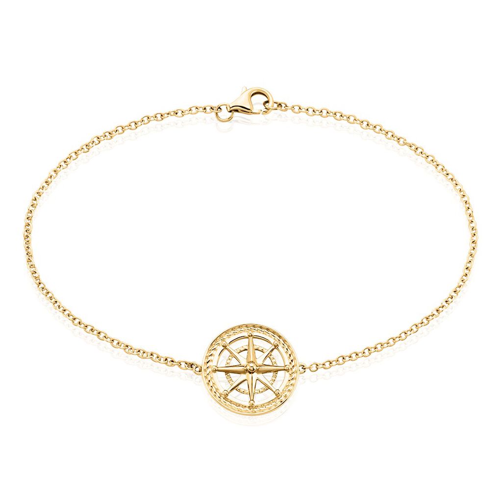 Bracelet Jet Plaqué Or Jaune