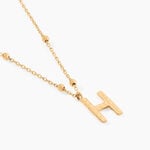 Collier Plaqu&eacute; Or Jaune Lettra - Colliers fantaisie Femme | Histoire d&rsquo;Or