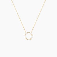 Collier Tiara Or Jaune Oxyde De Zirconium