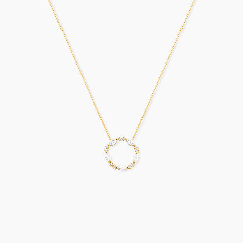 Collier Tiara Or Jaune Oxyde De Zirconium - Colliers Femme | Histoire d’Or