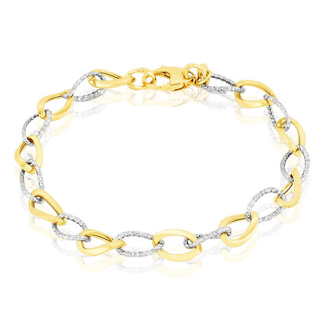 Bracelet Maille Or Bicolore - Bracelets chaîne Femme | Histoire d’Or