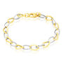 Bracelet Maille Or Bicolore