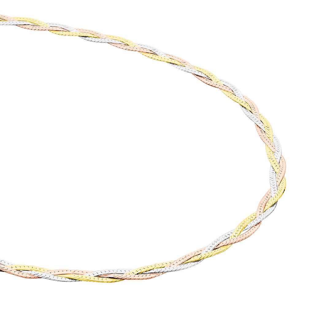 Collier Elae Argent Tricolore - Chaines Femme | Histoire d&rsquo;Or