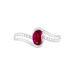 Bague Anja Or Blanc Rubis Et Diamant - Bagues solitaires Femme | Histoire d’Or