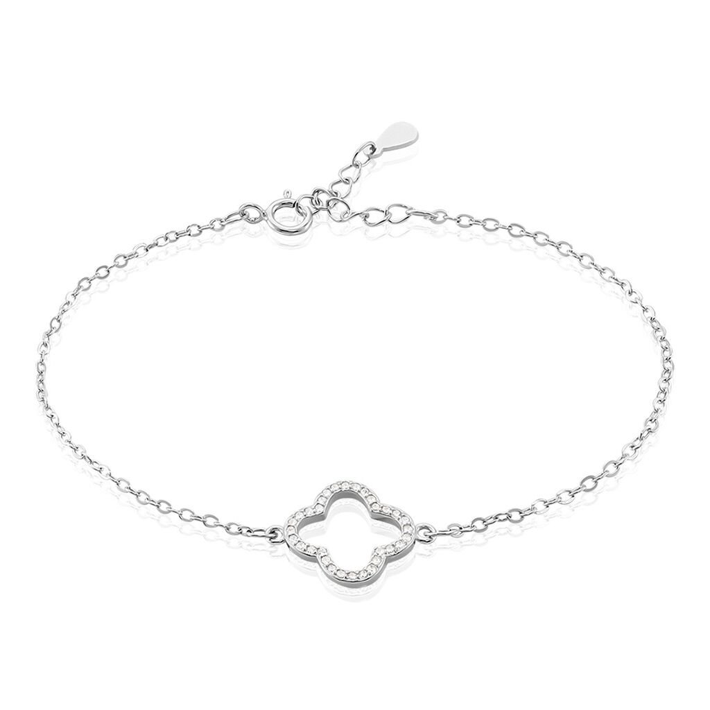 Bracelet Argent Blanc Finnegan Oxyde De Zirconium - Bracelets Femme | Histoire d&rsquo;Or