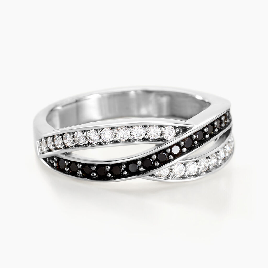 Bague Bethany Argent Blanc Oxyde De Zirconium - Bagues avec pierre Femme | Histoire d&rsquo;Or