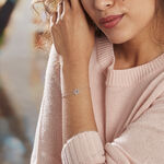 Bracelet Argent Blanc Dmitri Oxydes De Zirconium - Bracelets Femme | Histoire d&rsquo;Or