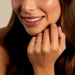 Alliance Eloisa Ld Platine Blanc Diamant Synth&eacute;tique - Alliances Femme | Histoire d&rsquo;Or