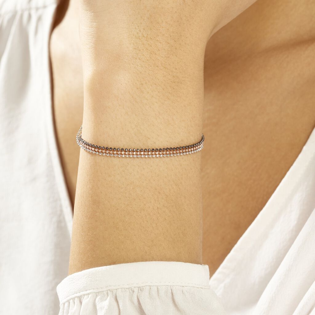 Bracelet Gabriela Argent Tricolore - Bracelets Femme | Histoire d’Or