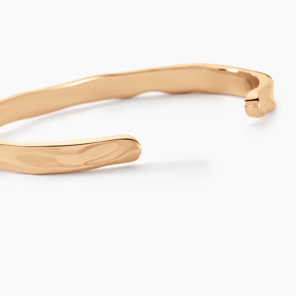 Bracelet Jonc Organic Plaqué Or Jaune - Bracelets joncs Femme | Histoire d’Or