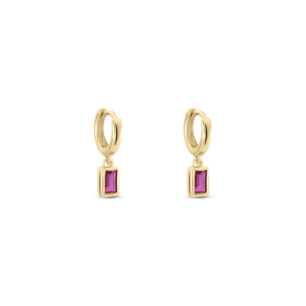 Créoles Plaqué Or Linnert Spinelles - Boucles d'oreilles créoles Femme | Histoire d’Or