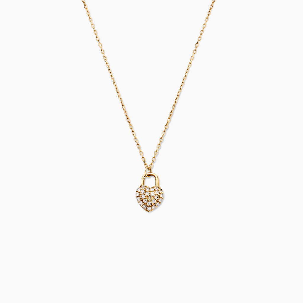 Collier Lucrezio Or Jaune Oxyde De Zirconium - Colliers Femme | Histoire d&rsquo;Or