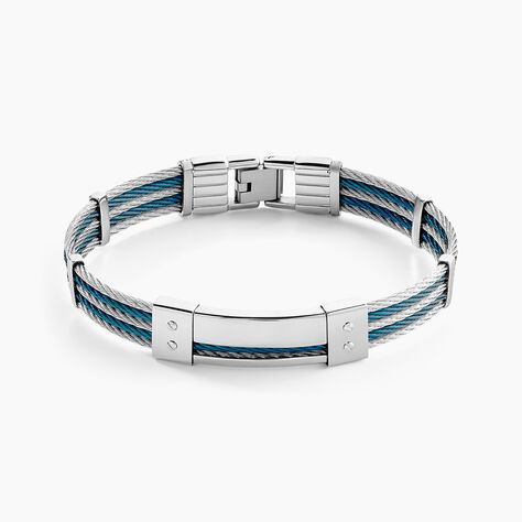 Bracelet Jourdan Herens Acier Blanc - Bracelets Homme | Histoire d&rsquo;Or
