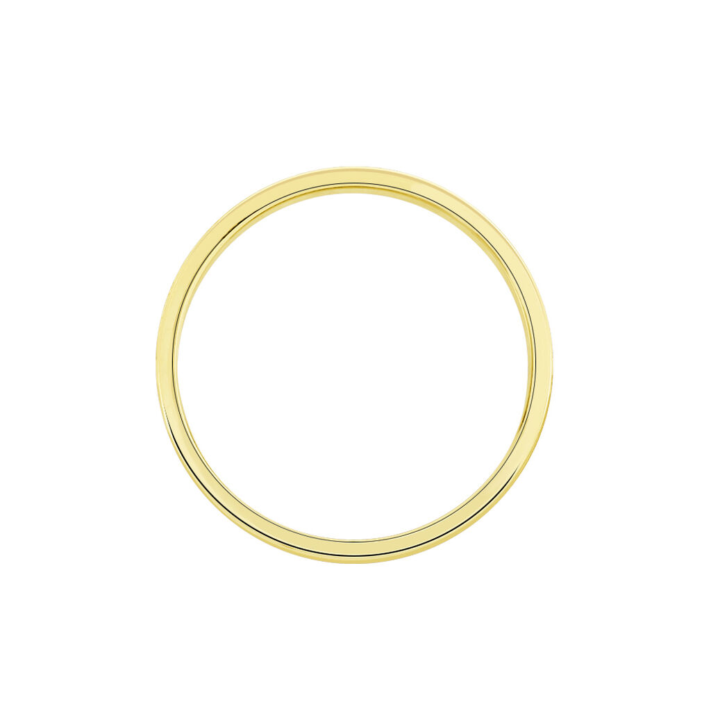 Alliance Zeus Ruban Plat Or Jaune - Alliances Famille | Histoire d’Or