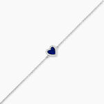 Bracelet Lovia Argent Blanc Lapis Lazuli Oxyde De Zirconium - Bracelets Femme | Histoire d&rsquo;Or